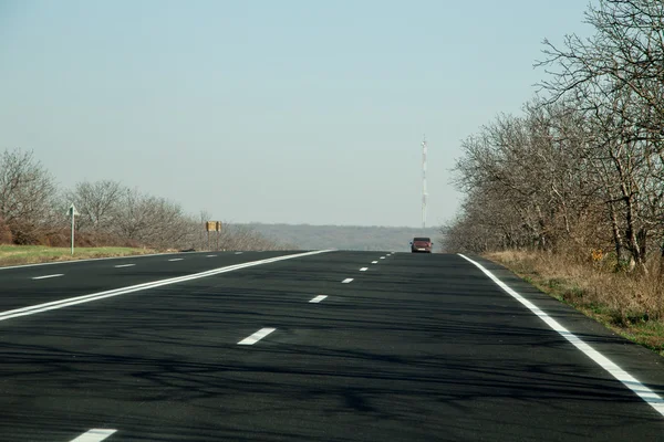 Route de campagne un jour d'automne . — Photo