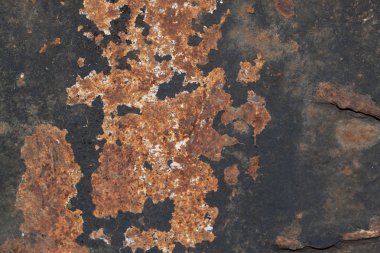 Metal corroded shape.