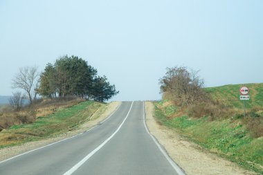 Close-up of country road