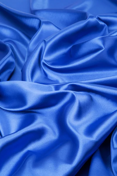 Blue silk cloth. — Stock Photo, Image