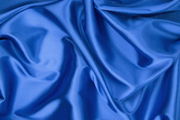 Blue silk cloth — Stock Photo, Image