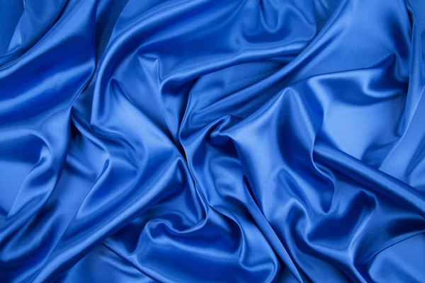 Blue silk cloth — Stock Photo, Image