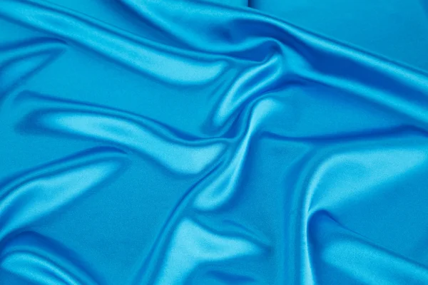 Синій шовкові тканини . — стокове фото