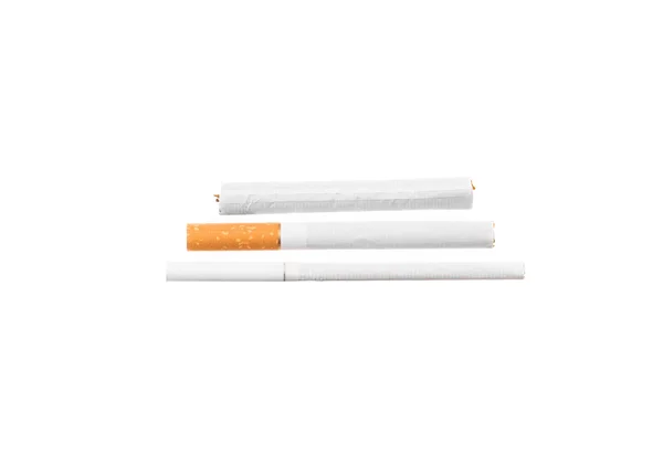 Diverses cigarettes sur blanc — Photo