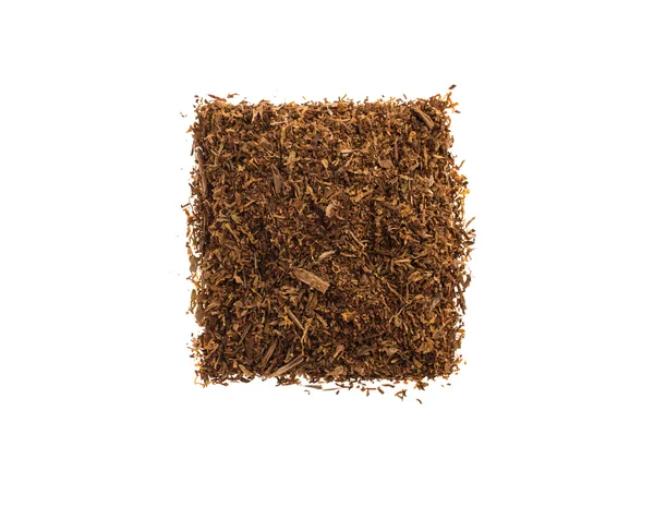 Heap of tobacco on white — Stock Photo, Image