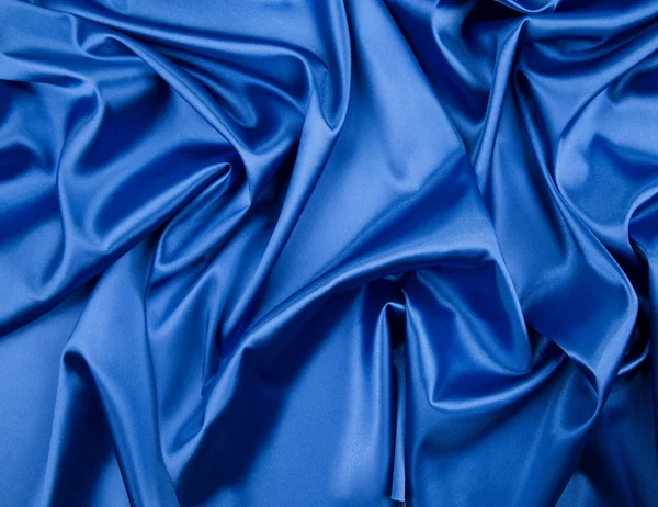 Fundo de seda azul — Fotografia de Stock