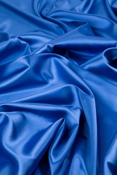 Blue silk background — Stock Photo, Image