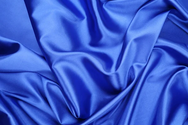 Blue silk drapery. — Stock Photo, Image