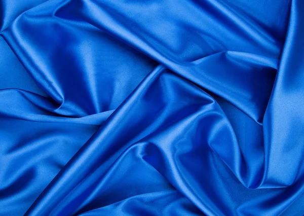 Blue silk background — Stock Photo, Image