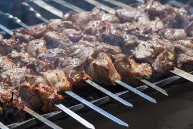 taze et şiş kebap.