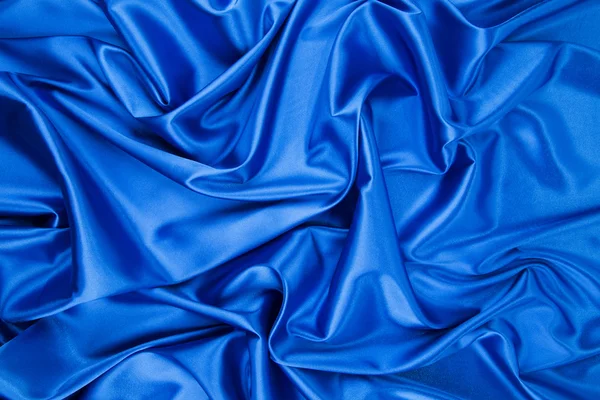 Niebieskie tło jedwabne — Zdjęcie stockowe