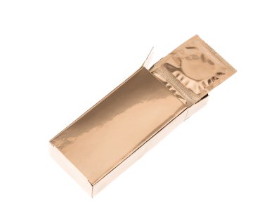 Kutusunda altın prezervatif