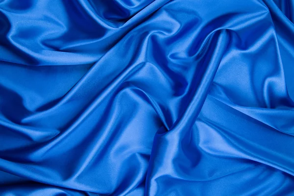 Blue silk background — Stock Photo, Image