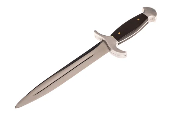 Bowie knife with black grip. — Stock Photo, Image