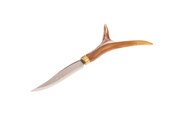 Coltello Bowie con impugnatura ossea . — Foto Stock