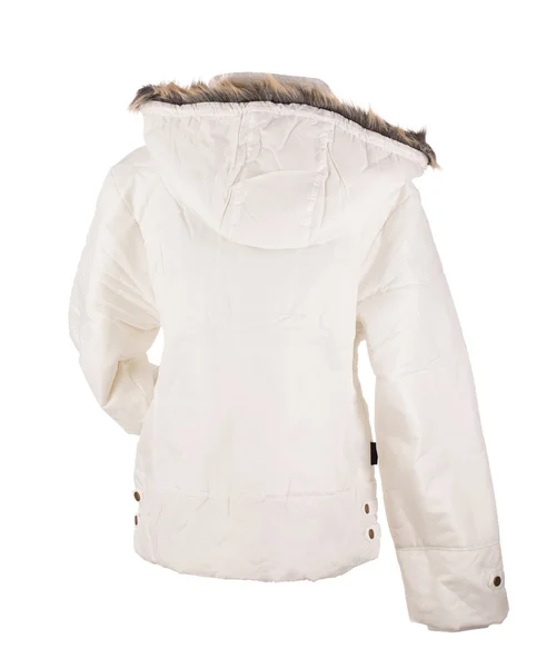 Veste blanche sur fond blanc — Photo