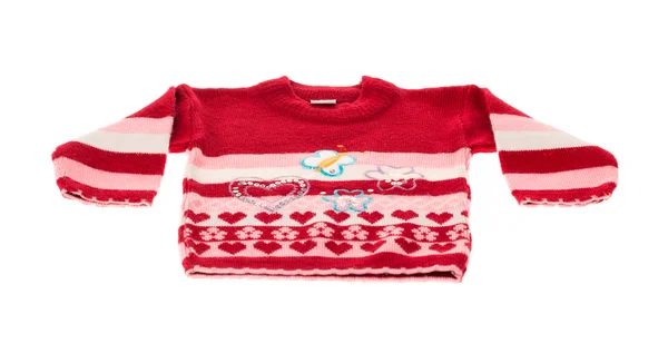 Children's red sweater — Stock Photo, Image