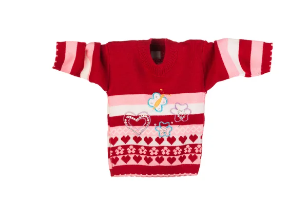 Roter Pullover für Kinder — Stockfoto