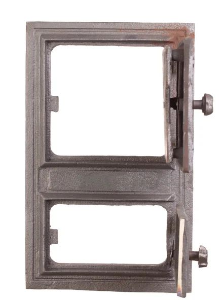 Porta de ferro fundido para fornos . — Fotografia de Stock