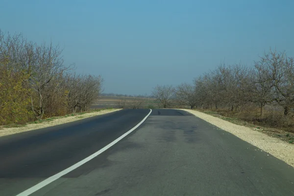 Autumn country road — Stock Photo, Image