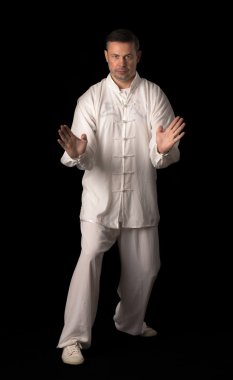 Karate eğitimi adam