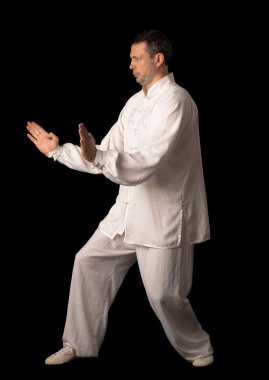 Karate eğitimi adam