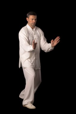 Karate eğitimi adam