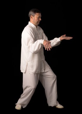 Karate eğitimi adam