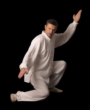 Karate eğitimi adam