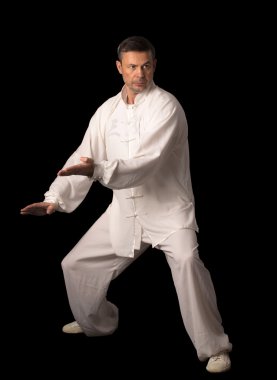 Karate eğitimi adam