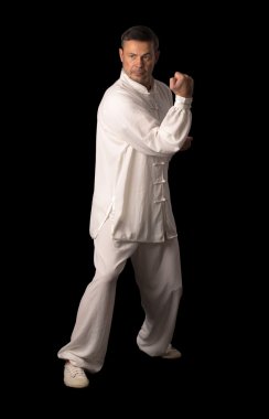 Karate eğitimi adam
