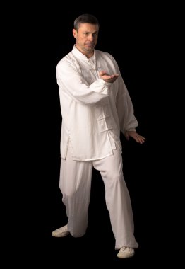 Karate eğitimi adam