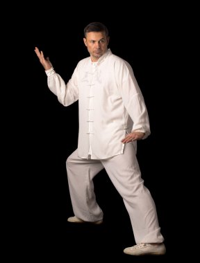 Karate eğitimi adam
