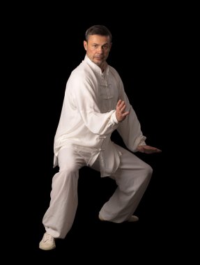 Karate eğitimi adam