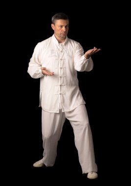 Karate eğitimi adam