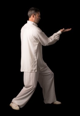 Karate eğitimi adam