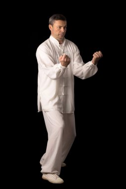 Karate eğitimi adam