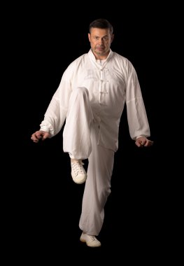 Karate eğitimi adam