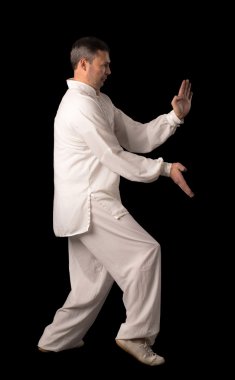 Karate eğitimi adam