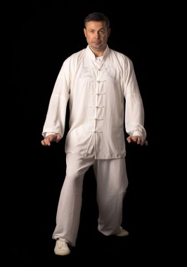 Karate eğitimi adam
