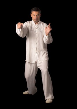 Karate eğitimi adam