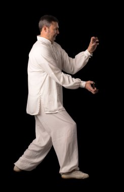 Karate eğitimi adam