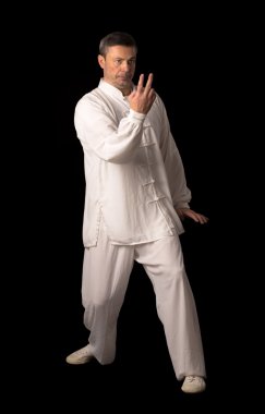Karate eğitimi adam