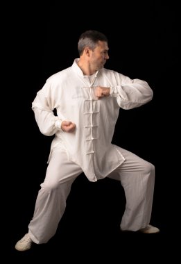 Karate eğitimi adam