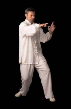 Karate eğitimi adam