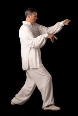 Karate eğitimi adam