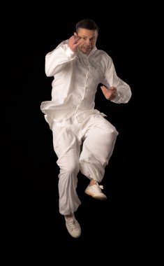 Karate eğitimi adam