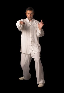 Karate eğitimi adam