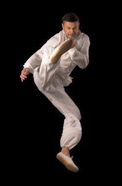 Karate eğitimi adam