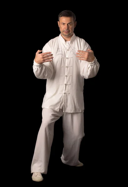 Karate  training man — Stock Photo, Image